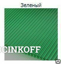 Фото Сотовый поликарбонат цветной Зеленый 10 мм (2100*6000*10 мм)