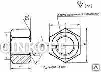 Фото Гайка М20 кл 8 ГОСТ 5915-70