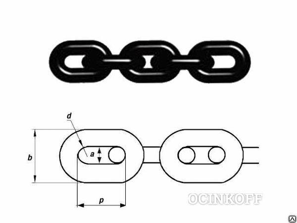 Фото Цепь класса Т10 размер 22х32 мм