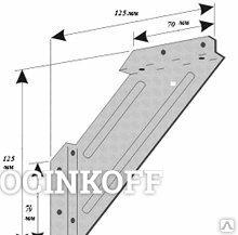 Фото 125*125*175*1,0мм фиксатор внутреннего угла, цинк
