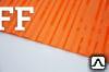 Фото Монолитный профилированный поликарбонат. Оранжевый матовый 0,8 мм