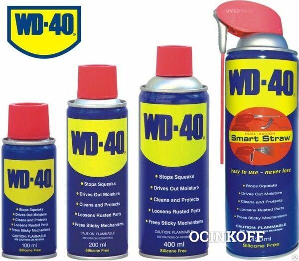 Фото WD-40, проникающая смазка,  100, 200, 300, 400, 420мл