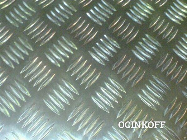 Фото Лист алюминиевый рифлёный 1200х600х1,5 мм Квинтет
