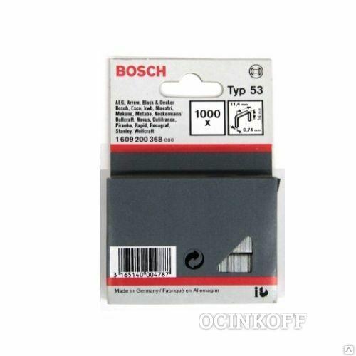 Фото Скобы BOSCH тип 53, 14мм 1.609.200.368