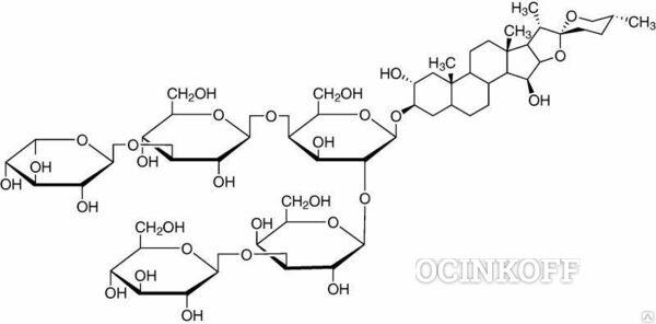 Фото Дигитонин 5 г Реактив для анализа стеринов (стеролов) в молочной продукции