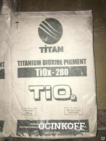 Фото Диоксид титана пигментный TiOx-280 в мешках 25 кг