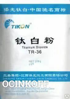 Фото Диоксид титана TiKON TR-36 (Китай) в мешках 25 кг