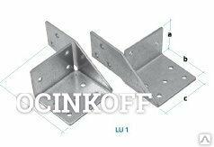 Фото 60*50*60*130*2,5мм уголок универсальный LU2 (левый+правый)