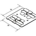 фото Кляммер рядовой 70х70х10 (4мм) S-1.2мм