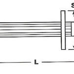 фото Дюбель-гвоздь монтажный 3.7х40 металл с насаженной шайбой ТУ 14-4-1231-92
