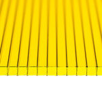 фото Сотовый поликарбонат (цветной), желтый. 2100 х 6000 х 4 мм.