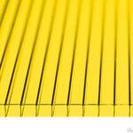 фото Сотовый поликарбонат в листах PetAlex Primavera 8мм желтый 1,1 кг/м2, 2,1х1