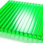 фото Сотовый поликарбонат в листах PetAlex Primovera 6мм зеленый 1,0 кг/м2, 2,1х