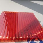 фото Сотовый поликарбонат Novattro, 2,10х6м, s=10мм, красный