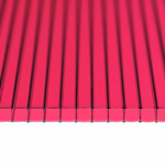 фото Сотовый поликарбонат Бордовый 8 мм, плотность 1.08-1.5.