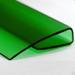 фото Профиль торцевой 6 мм для поликарбоната зеленый