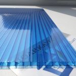 фото Сотовый поликарбонат Novattro, 2,10х6м, s=6мм синий
