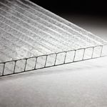 фото Сотовый поликарбонат CARBOGLASS® Премиум 8 мм колотый лед прозрачный