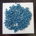 фото Вторичная гранула полипропилена синего цвета