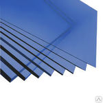 фото Монолитный поликарбонат Borrex 8 мм 2,05х3,05 м синий
