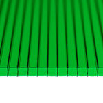 фото Сотовый поликарбонат Зеленый 6 мм, плотность 0,91