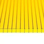 фото Сотовый поликарбонат Желтый 25 мм, плотность 3,5.