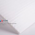 фото Сотовый поликарбонат 25 мм белый 2,1х12м