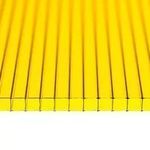 фото Сотовый поликарбонат Желтый 4 мм, плотность 0,6