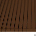 фото Сотовый поликарбонат Коричневый/Бронза 4 мм, плотность 0,53