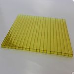 фото Сотовый поликарбонат желтый толщина 4-16мм
