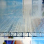фото Поликарбонат КАРБОГЛАСС для теплиц АГРО мм прозрачный 2,1 х 12 м. сотовый