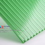 фото Сотовый поликарбонат 4мм (сибирские теплицы) зеленый 2,1х12м