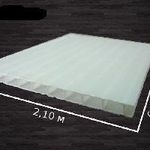 фото Поликарбонат 4-10 мм Молочный лист 6х 2.1