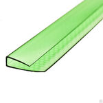 фото Профиль для поликарбоната П-образный зелёный 6мм/ 2,1 м.