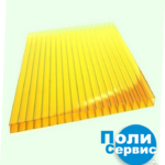 фото Поликарбонат сотовый 4мм (Сибирские теплицы) желтый