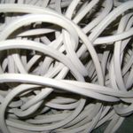 фото Вакуумный шнур прямоугольник 6х15 мм, белая резина р/с 51-2062