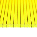фото Сотовый поликарбонат 12м 25 мм цв. желтый