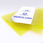 фото Сотовый поликарбонат 8 мм Berolux желтый, 2100*12000 мм