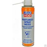 фото Грязеотталкивающая белая смазка liqui moly wartungs-spray weiss 0,25л 3953