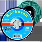 фото Круг (диск) лепестковый 125x22 №80 ZR (zirconium) 30450 Karbosan