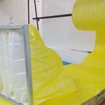 фото Фильтроткань F8 комбинированная ярко-желтая (из полиэфира и полипропилена)