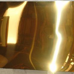 фото Лист из нержавеющей стали (AiSi 304) покрытый нитридом титана &quot;Золотой&quot;