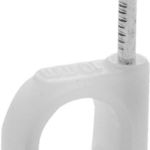 фото Скоба-держатель для круглого кабеля, с оцинкованным гвоздем, 14мм, 50шт
