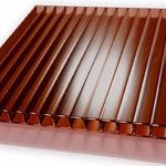 фото Сотовый поликарбонат Petalex Pronto 6мм коричневый 1,2 кг/м2, 2,1х12м