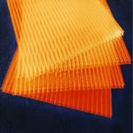 фото Сотовый поликарбонат Оранжевый 8 мм (2100*6000*8 мм)