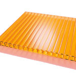 фото Сотовый поликарбонат в листах PetAlex Primovera 6мм оранжевый 1,0 кг/м2, 2,