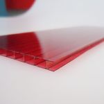 фото Сотовый поликарбонат в листах PetAlex Primavera 8мм красный 1,1 кг/м2, 2,1х