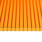 фото Сотовый поликарбонат листовой PetAlex Primavera 8мм оранжевый 1,1 кг/м2, 2,