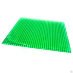 фото Сотовый поликарбонат в листах PetAlex Primovera 4мм зеленый 0,60 кг/м2, 2,1