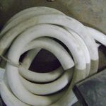фото Вакуумная трубка из белой резины размер 14х10 мм